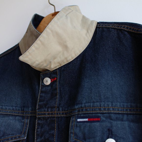 Vintage Dark Blue Tommy Jeans Denim Jacket - Picture 5 of 8